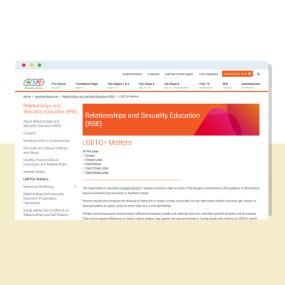 CCEA RSE Hub- Homophobic, Biphobic and Transphobic (HBT) Bullying