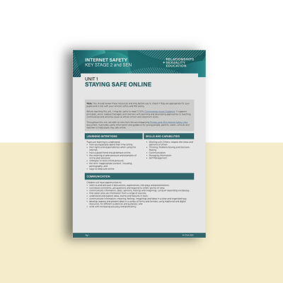CCEA RSE Hub- Staying Safe Online (Key Stage 2 and SEN)