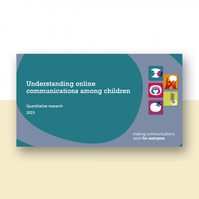 Understanding online communications among children